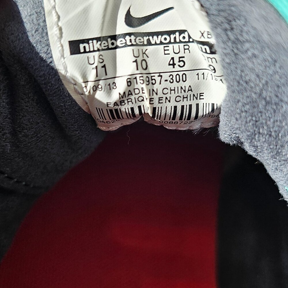 Nike SB Zoom Janoski Skate Shoes - Teal & Orange - Mens 11 - Picture 4 of 6